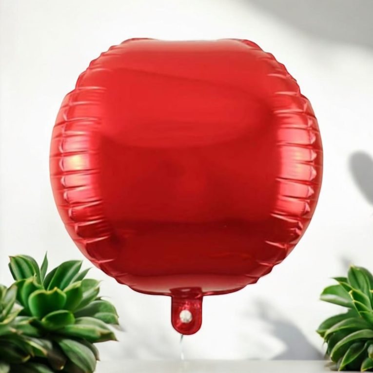 4D Kırmızı Küre Folyo Balon