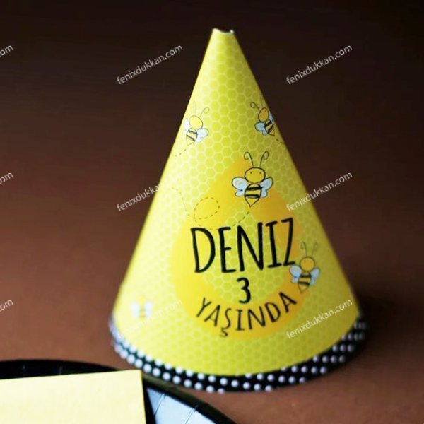 Bee Arı Maya Parti Şapkaları