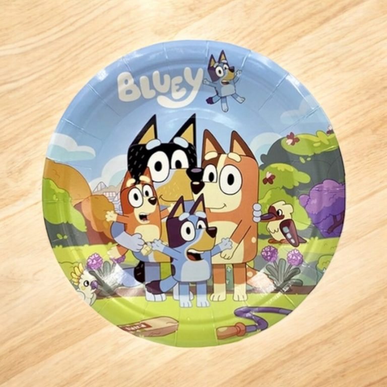Bluey Temalı Tabak