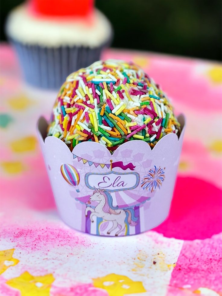 Carnival Unicorn Cupcake Sargıları