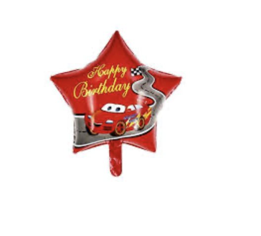 Cars Happy Birthday Yazılı Folyo Balon