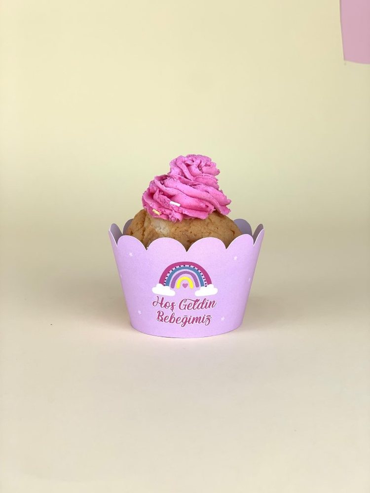 Classic Rainbow Cupcake Sargıları