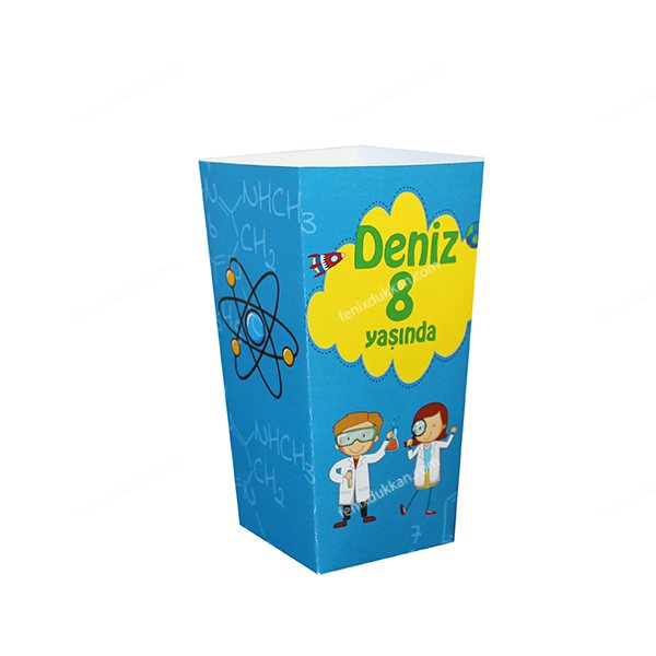 Crazy Profesör Popcorn Kutuları