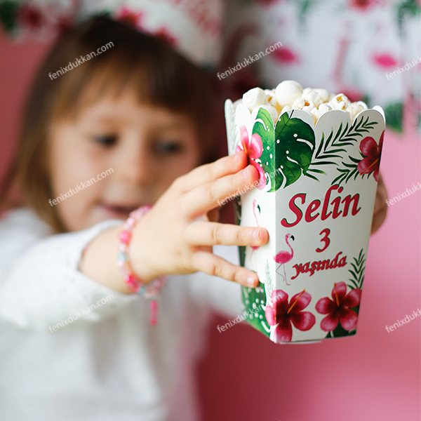 Flamingo Popcorn Kutular