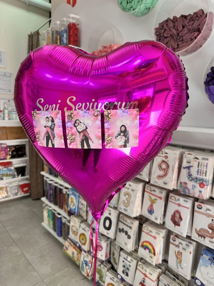Fuşya Kişiye Özel Folyo Balon