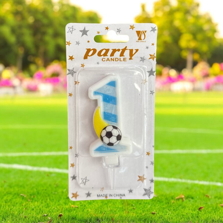 Futbol Temalı 1 Yaş Mum