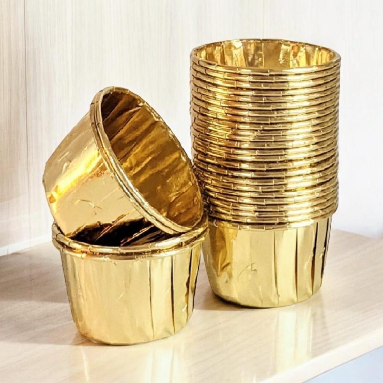 Gold Altın Cupcake Kek Kapsülü