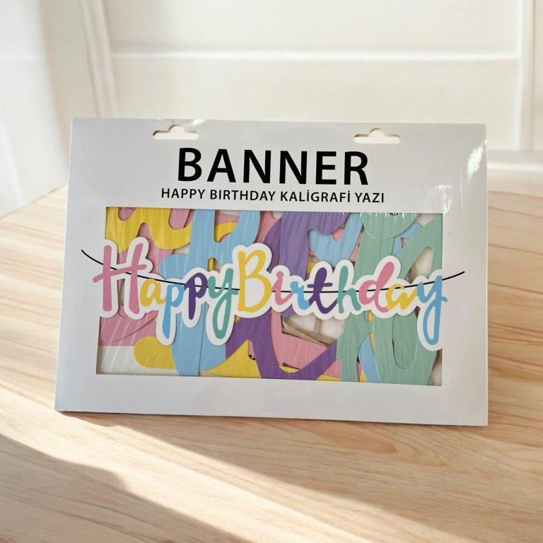 Happy Birthday Renkli Banner