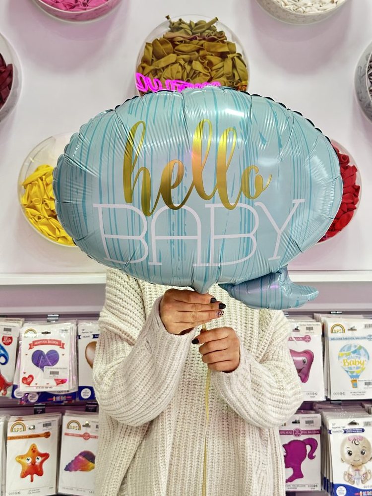 Hello Baby Konuşma Balonu Folyo Balon
