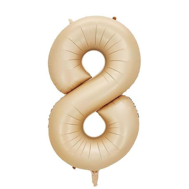 Karamel 8 Rakamı Folyo Balon