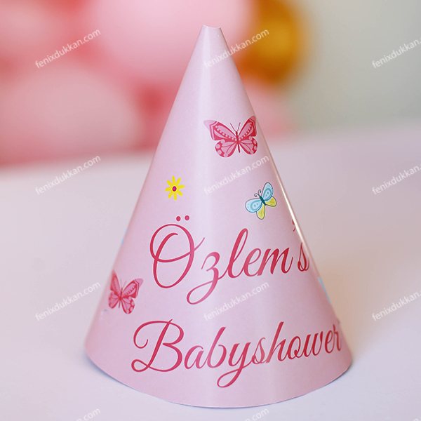 Kelebek BABY SHOWER Şapkalar