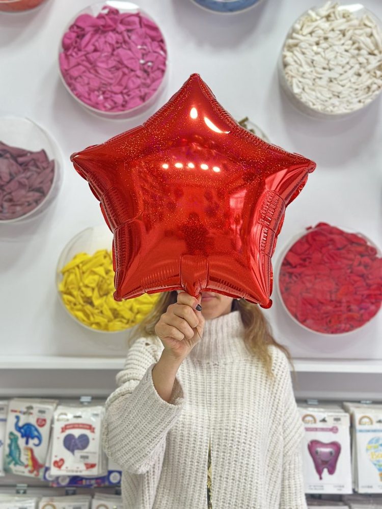 Kırmızı Yıldız Folyo Balon