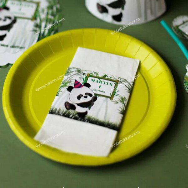 Panda Peçete Etiketli