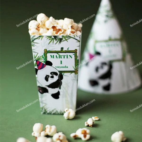 Panda Popcorn Kutuları