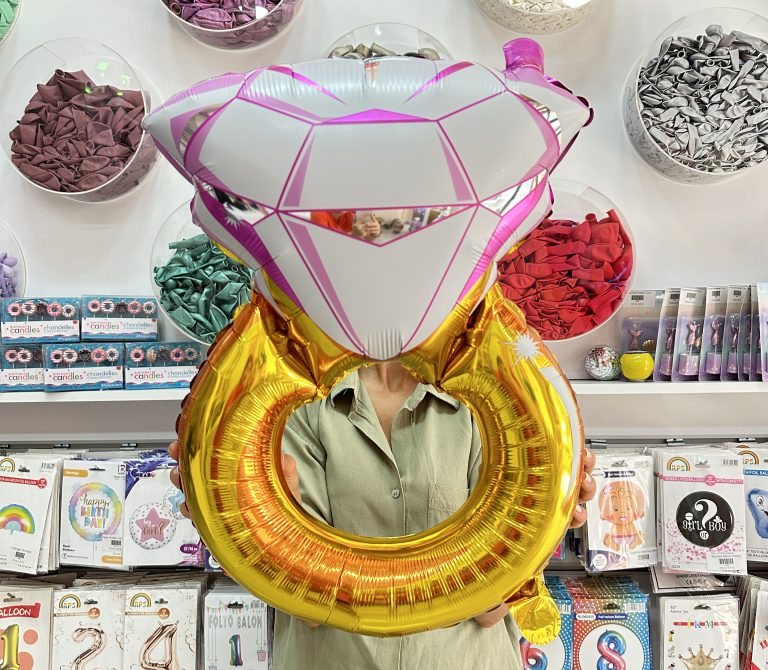 Pirlanta Yüzük Folyo Balon