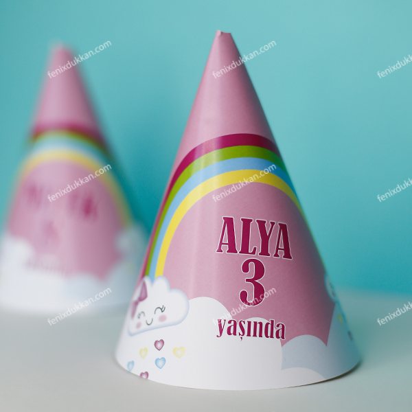 Rainbow Parti Şapkaları