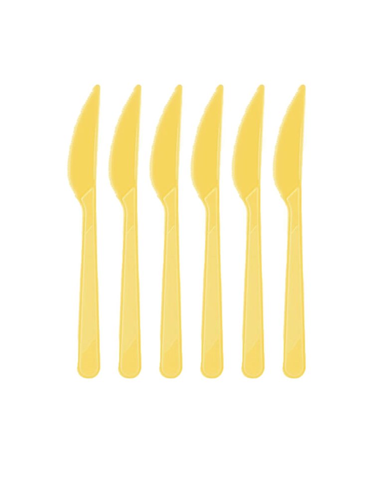 Sarı Plastik Bıçak