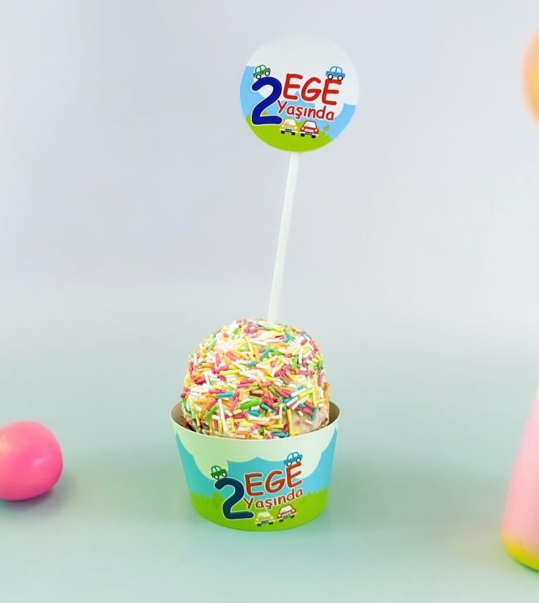 Sevimli Arabalar Cupcake Sargıları
