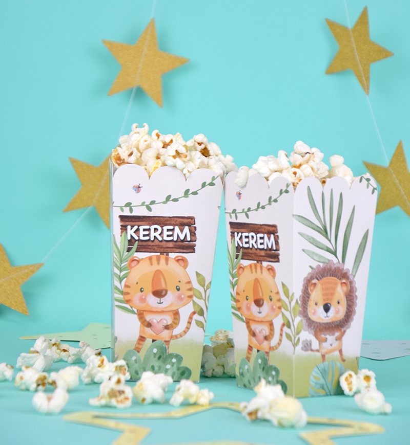 Sweet Safari Popcorn Kutuları