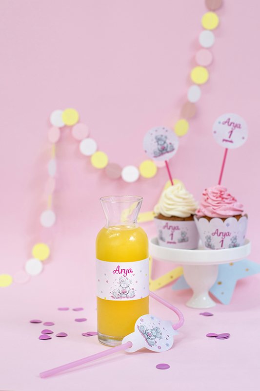 Sweet Teddy Bear Su/Limonata Etiketler