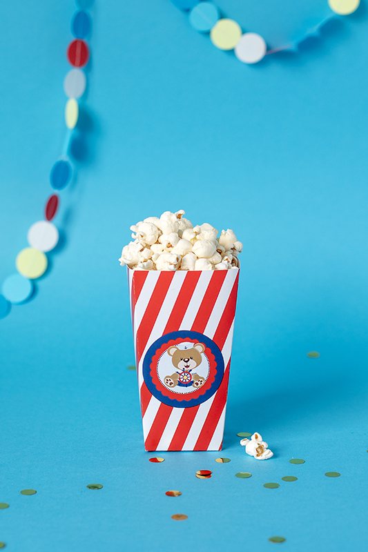 Teddy Sailor Popcorn Kutular